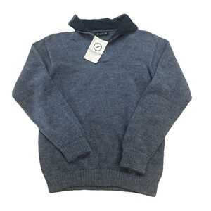 Gamboa Alpaca Wool Cardigan Sweater Men's S Gray Nordic New